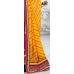 Tremendous Pink Colored Velvet Bordered Net Chiffon Lehenga Saree